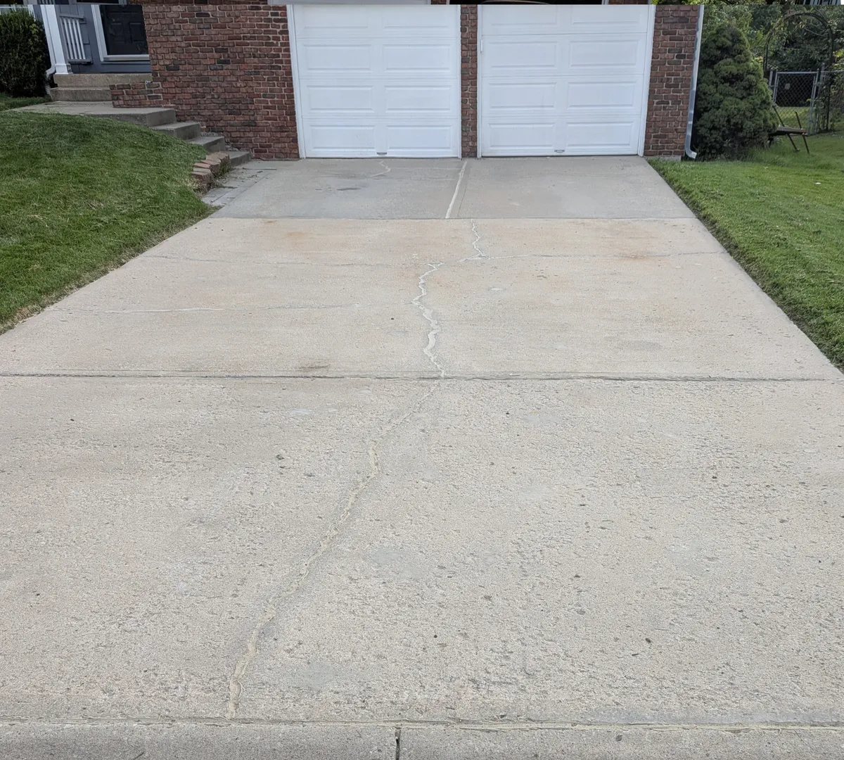 Concrete after leveling