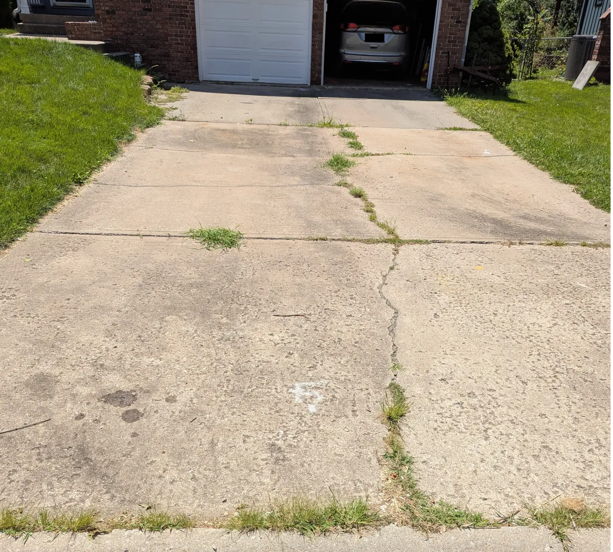Concrete before leveling